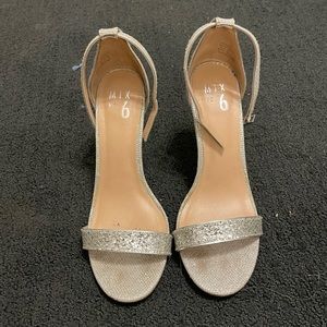 sparkly heels. worn 1-2 times for prom, comfortable shoes